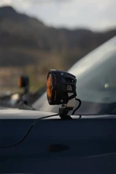 Rigid Industries 360-Series 4in Fog w/ Amber PRO Lens - White (Pair) thumbnail 4