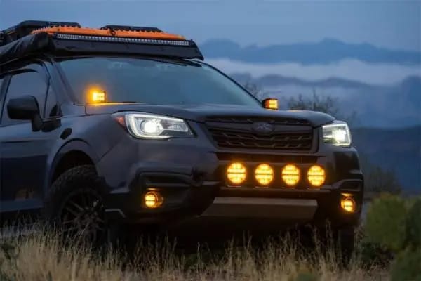 Rigid Industries 360-Series 6in SAE Fog w/ Amber PRO Lens - White (Pair) thumbnail 5