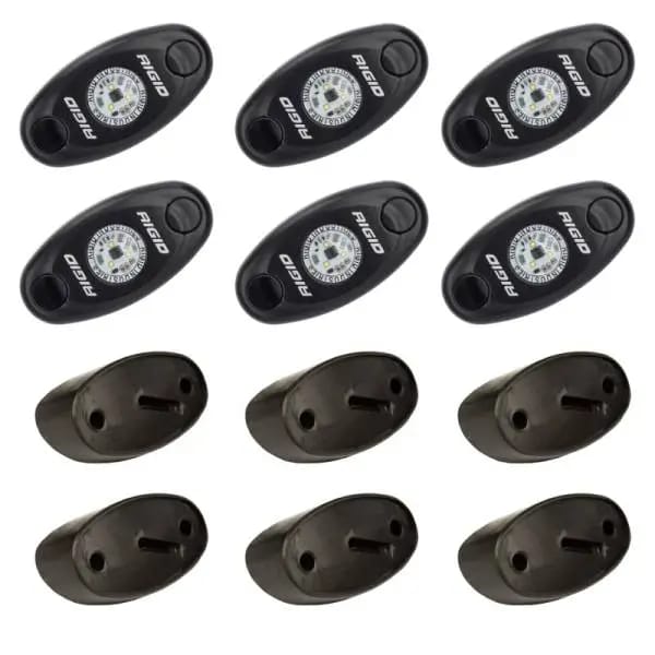 Rigid Industries Rock Light Kit- Amber (6 lights)
