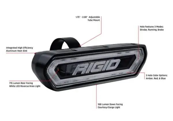 Rigid Industries Chase Tail Light Kit w/ Mounting Bracket - Red thumbnail 8