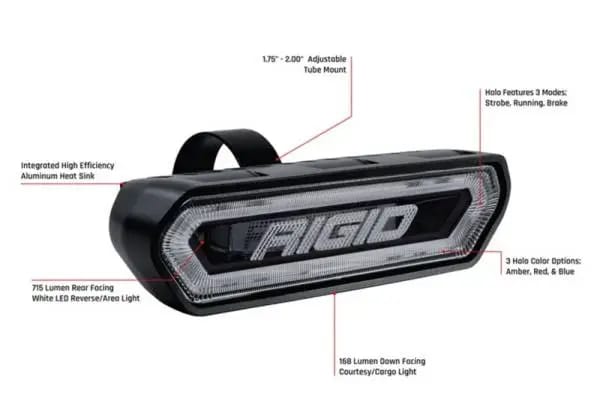 Rigid Industries Chase Tail Light Kit w/ Mounting Bracket - Red thumbnail 9