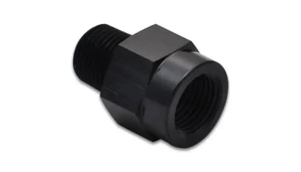 Vibrant 1/8in Male BSP to 1/8in Female NPT Adapter Fitting - Aluminum thumbnail 2