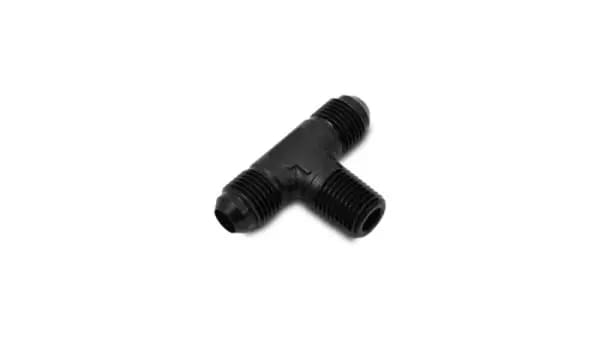 Vibrant -6AN x 1/4in NPT Flare to Pipe Tee Adapter Fitting - Aluminum thumbnail 3