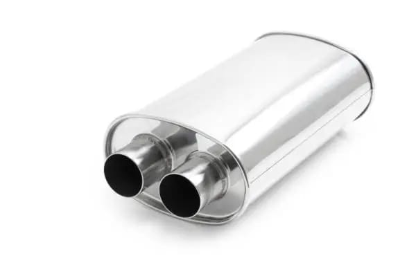 Vibrant Universal Streetpower 2.25in Stainless Steel Dual In-Out Oval Muffler thumbnail 2