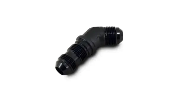 Vibrant -10AN Bulkhead Adapter 45 Degree Elbow Fitting - Anodized Black Only thumbnail 3