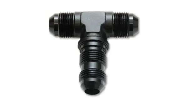 Vibrant -10AN Bulkhead Adapter Tee Fitting - Anodized Black Only thumbnail 4