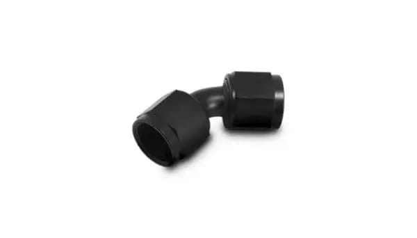 Vibrant -10AN X -10AN Female Flare Swivel 45 Deg Fitting ( AN To AN ) -Anodized Black Only thumbnail 3