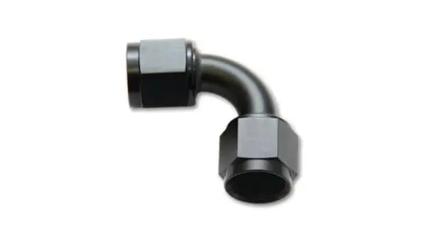 Vibrant -10AN Female 90 Degree Union Adapter (AN to AN) - Anodized Black Only thumbnail 2