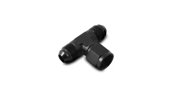 Vibrant -4AN Tee Fitting with Female -4AN Swivel On Side thumbnail 3