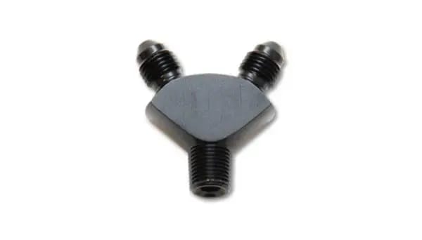 Vibrant -3AN x -3AN x 1/8in NPT Y-Adapter Fitting - Aluminum thumbnail 3