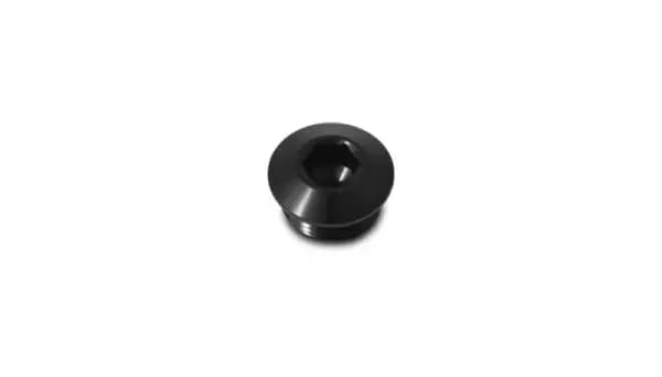 Vibrant Aluminum -8AN ORB Slimline Port Plug w/O-Ring - Anodized Black thumbnail 2