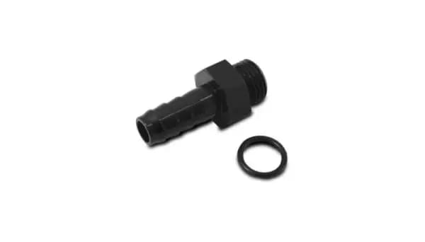 Vibrant Aluminum Male -6AN ORB to 5/16in Barb w/O-Ring - Anodized Black thumbnail 2