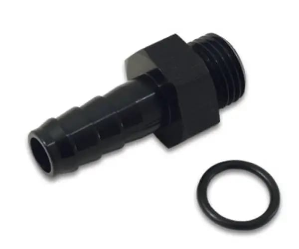 Vibrant Aluminum Male -8AN ORB to 1/2in Barb w/O-Ring - Anodized Black thumbnail 3