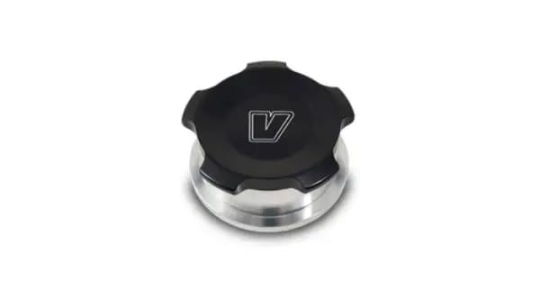 Vibrant 2.75in OD Aluminum Weld Bungs w/ Anodized Black Aluminum Threaded Cap (incl. O-Ring) thumbnail 2