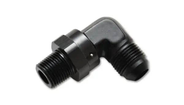 Vibrant -10AN to 1/2in NPT Swivel 90 Degree Adapter Fitting thumbnail 2