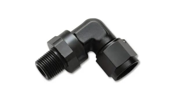 Vibrant -10AN to 1/2in NPT Female Swivel 90 Degree Adapter Fitting thumbnail 4
