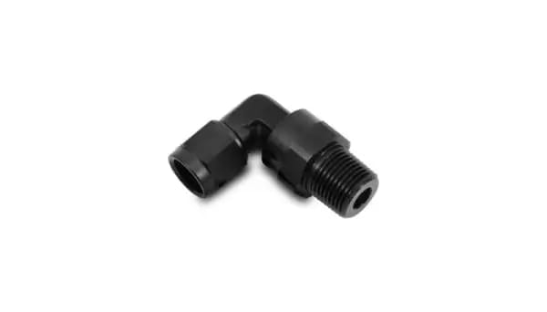 Vibrant -12AN to 1/2in NPT Female Swivel 90 Degree Adapter Fitting thumbnail 3