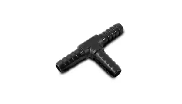 Vibrant 1/8in Barbed Tee Adapter- Black Anodized thumbnail 2