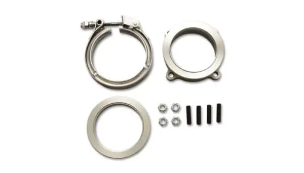 Vibrant GT Series Turbo Adapter 3in 4 Bolt to 3in V-Band Flange w/ V-Band & V-Band Clamp thumbnail 2