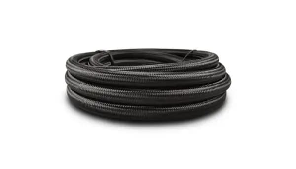 Vibrant -10 AN Black Nylon Braided Flex Hose (5 foot roll) thumbnail 2