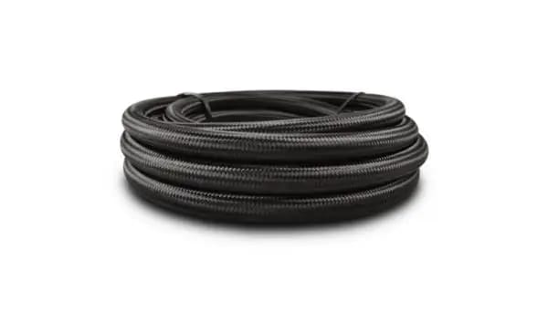 Vibrant Black Nylon Braided Flex Hose AN -10 Hose ID 0.56in (150ft Roll) thumbnail 3