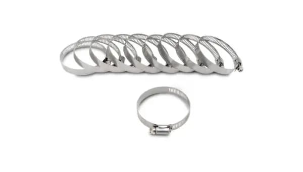 Vibrant S.S. Worm Gear Clamps Pack of 10 - Clamping Range: 0.75in - 1.50in (19mm - 38mm) thumbnail 3