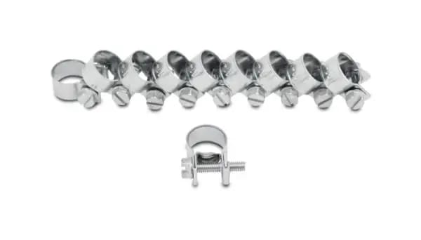 Vibrant Inj Style Mini Hose Clamps 15-17mm clamping range Pack of 10 Zinc Plated Mild Steel thumbnail 3