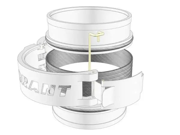 Vibrant Stainless Steel Weld Fitting w/ O-Rings for 3in OD Tubing thumbnail 6