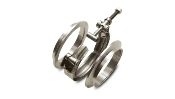 Vibrant Titanium V-Band Flange Assembly for 4in OD Tubing thumbnail 2