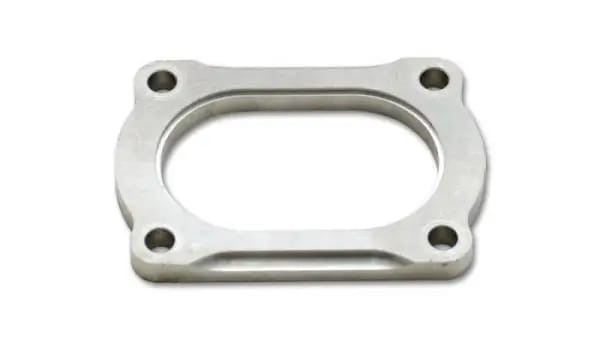 Vibrant T304 SS 4 Bolt Flange for 4in O.D. Oval tubing thumbnail 2