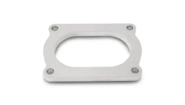 Vibrant T304 SS 4 Bolt Flange for 4in O.D. Oval tubing thumbnail 3