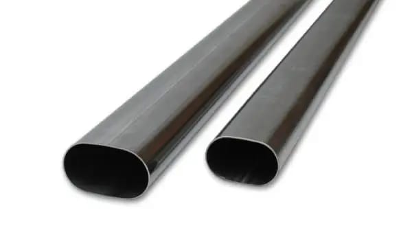 Vibrant 3.5in Oval (Nominal Size) T304 SS Straight Tubing (16 ga) - 5 foot length thumbnail 2
