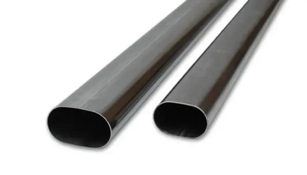 Vibrant 3.5in Oval (Nominal Size) T304 SS Straight Tubing (16 ga) - 5 foot length thumbnail 4