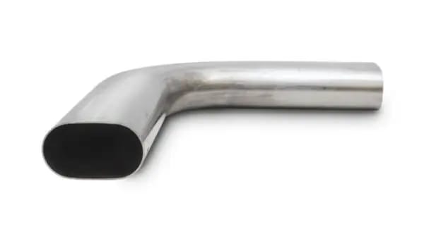 Vibrant 3.5in Oval (Nominal Size) T304 SS 90 deg Mandrel Bend 6in x 6in leg lengths thumbnail 3