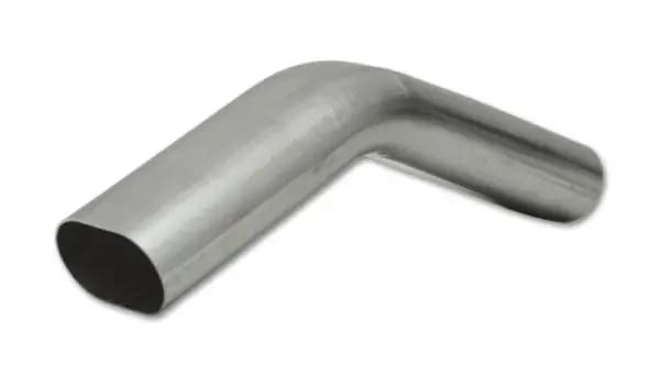 Vibrant 3in Oval (Nominal Size) T304 SS 45 deg VERTICAL Mandrel Bend 6in x 6in leg lengths thumbnail 2