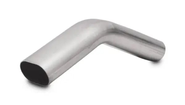 Vibrant 3in Oval (Nominal Size) T304 SS 45 deg VERTICAL Mandrel Bend 6in x 6in leg lengths thumbnail 3