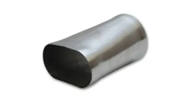 Vibrant 3.5in oval (Nominal) x 3.5in Round Transiton adapter T304 SS 6in long thumbnail 2