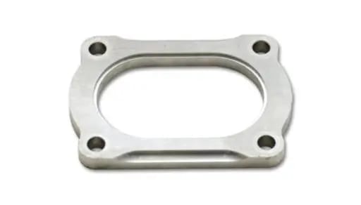 Vibrant T304 SS 4 Bolt Flange for 3.5in O.D. Oval tubing