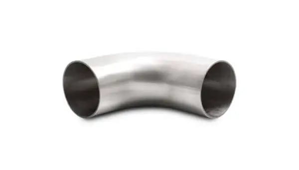 Vibrant 2.0in OD 3.23in Tangent Length T304 SS 90 Deg Mandrel Bend w/Extended Leg Length thumbnail 2