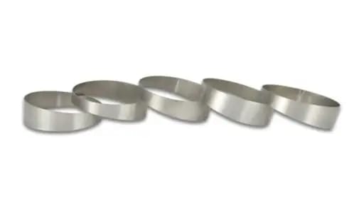 Vibrant 2.5in. O.D. Titanium Pie Cuts - Bag of 5