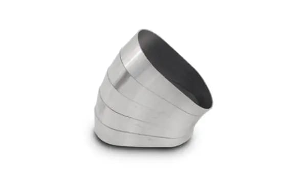 Vibrant 45 Degree Horizontal Plane Oval 304SS Pie Cuts Nominal Tube 3.50in thumbnail 3
