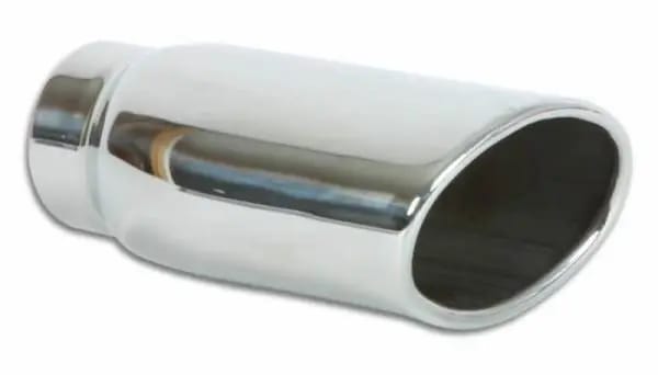 Vibrant 4.5in x 3in Oval SS Exhaust Tip (Single Wall Angle Cut Rolled Edge) thumbnail 2