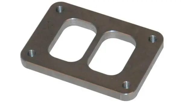 Vibrant T06 Turbo Inlet Flange (Divided Inlet) Mild Steel 1/2in Thick thumbnail 4