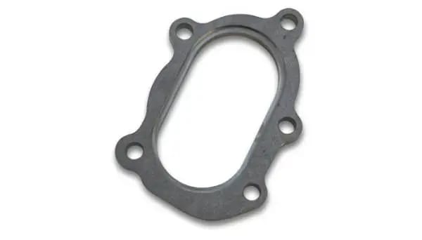 Vibrant GT25R / GT28R Discharge Flange with Oval Outlet (5 Bolt) T304 SS 1/2in Thick thumbnail 4