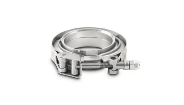Vibrant T304 SS V-Band Flange Assembly for 3.5in O.D. Tubing incl 2 V-Band flanges & 1 V-Band Clamp thumbnail 3
