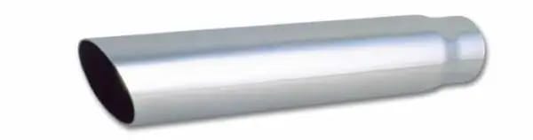 Vibrant 3in Round SS Truck/SUV Exhaust Tip (Single Wall Angle Cut) - 2.5in inlet 18in long thumbnail 4