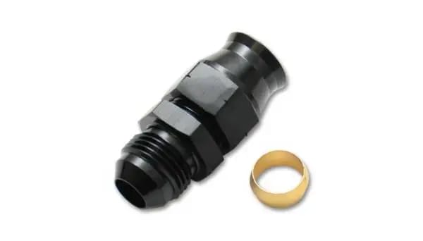 Vibrant -10AN Female to .625in Tube Adapter Fitting (w/Brass Olive Insert) thumbnail 4