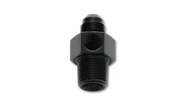 Vibrant -6AN Male to 1/4in NPT Male Union Adapter Fitting w/ 1/8in NPT Port thumbnail 2