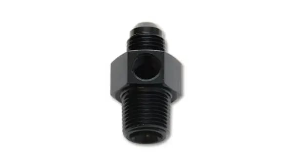 Vibrant -8AN Male to 3/8in NPT Male Union Adapter Fitting w/ 1/8in NPT Port thumbnail 4