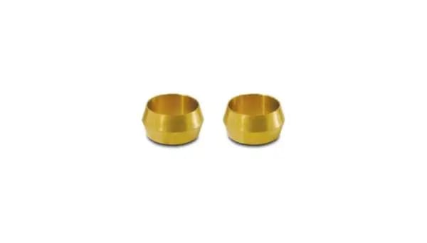 Vibrant 5/8in Brass Olive Hardline Tubing Inserts (2 Pack) thumbnail 2
